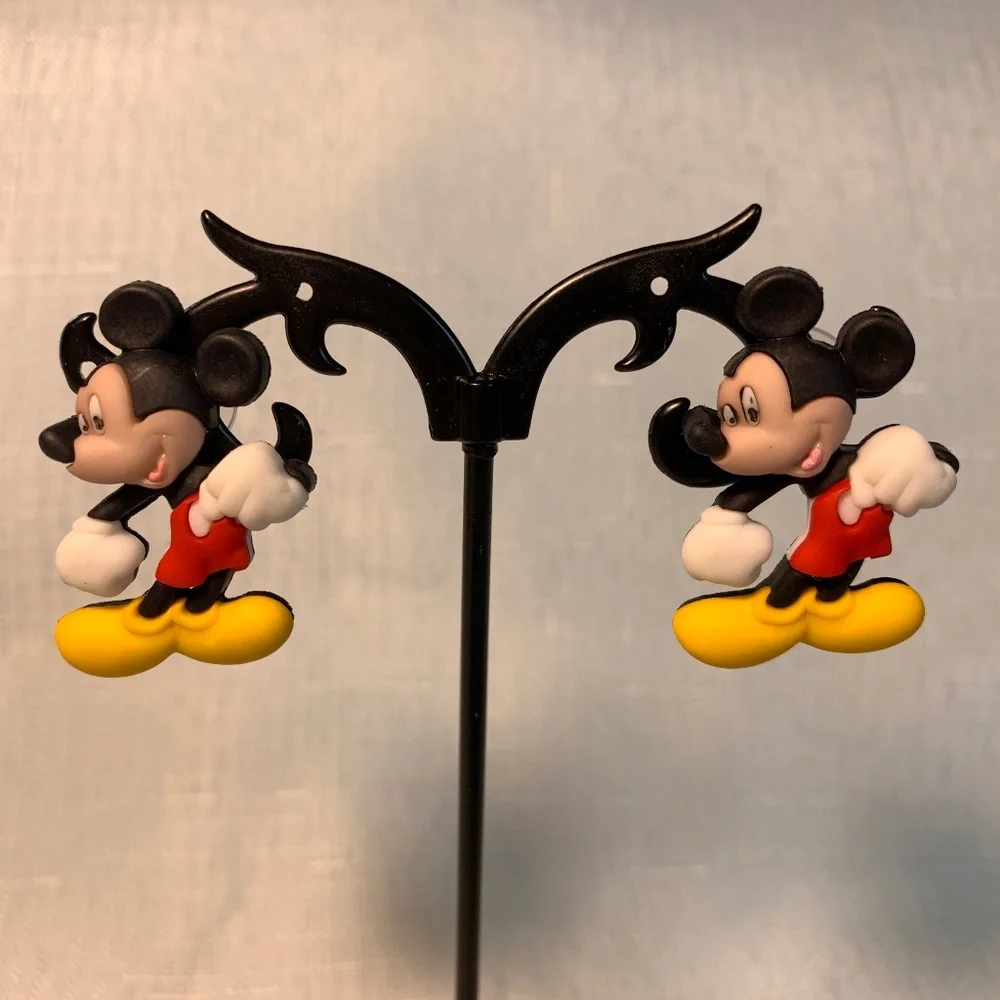 NWT 1 Pair of Handmade Disney Mickey Mouse Pierced Earrings in 3 Styles - Picture 10 of 11